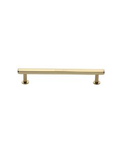 Heritage Brass Polished Brass Hexagon Cabinet Pull Handle with Rose 16mm