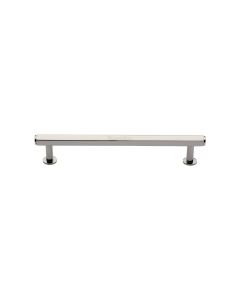 Heritage Brass Polished Nickel Finish Hexagon Cabinet Pull Handle with Rose 16mm