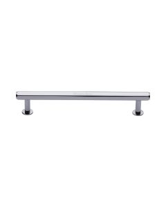 Heritage Brass Polished Chrome Hexagon Cabinet Pull Handle with Rose 16mm