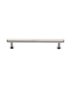 Heritage Brass Polished Nickel Finish Hexagon Cabinet Pull Handle with Rose 16mm