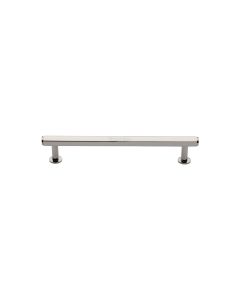 Heritage Brass Polished Nickel Finish Hexagon Cabinet Pull Handle with Rose 16mm