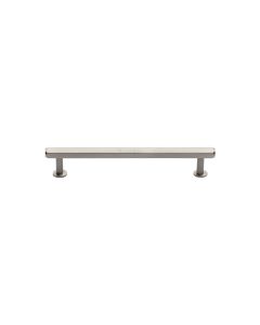 Heritage Brass Satin Nickel Hexagon Cabinet Pull Handle with Rose 16mm