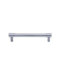 Heritage Brass Satin Chrome Phoenix Cabinet Pull Handle 128mm