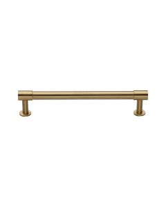 Heritage Brass Satin Brass Phoenix Cabinet Pull Handle with Rose 16mm