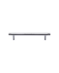 Heritage Brass Polished Chrome Contour Cabinet Pull Handle 128mm