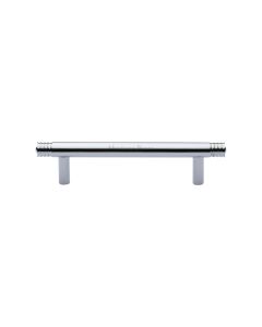 Heritage Brass Polished Chrome Contour Cabinet Pull Handle 96mm