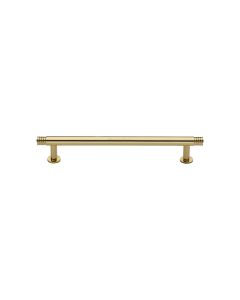 Heritage Brass Polished Brass Contour Cabinet Pull Handle with Rose 16mm