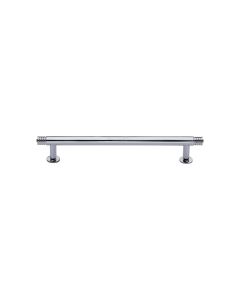 Heritage Brass Polished Chrome Contour Cabinet Pull Handle with Rose 16mm