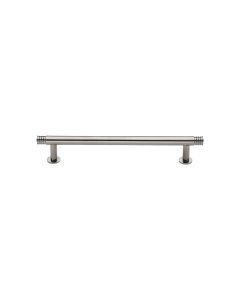 Heritage Brass Polished Nickel Finish Contour Cabinet Pull Handle with Rose 16mm