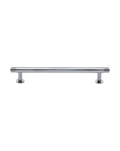 Heritage Brass Polished Chrome Contour Cabinet Pull Handle with Rose 16mm