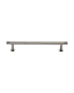 Heritage Brass Polished Nickel Finish Contour Cabinet Pull Handle with Rose 16mm