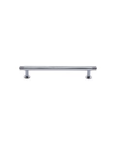 Heritage Brass Polished Chrome Contour Cabinet Pull Handle with Rose 16mm