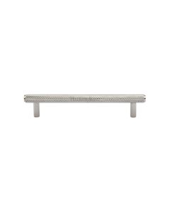 Heritage Brass Polished Nickel Finish Knurled Cabinet Pull Handle 128mm