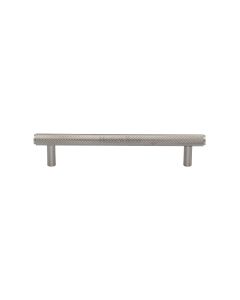 Heritage Brass Satin Nickel Knurled Cabinet Pull Handle 128mm