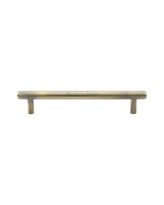Heritage Brass Antique Brass Knurled Cabinet Pull Handle 160mm