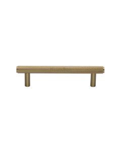 Heritage Brass Satin Brass Knurled Cabinet Pull Handle 96mm