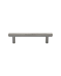 Heritage Brass Satin Nickel Knurled Cabinet Pull Handle 96mm