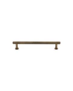 Heritage Brass Antique Brass Knurled Cabinet Pull Handle with Rose 16mm