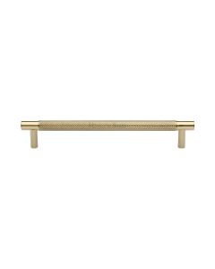 Heritage Brass Polished Brass Partial Knurled Cabinet Pull Handle 160mm