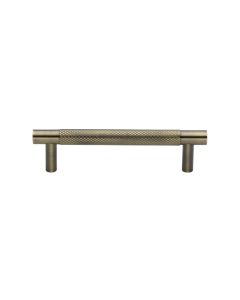 Heritage Brass Antique Brass Partial Knurled Cabinet Pull Handle 96mm
