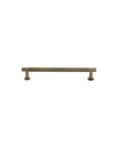 Heritage Brass Antique Brass Partial Knurled Cabinet Pull Handle with Rose 16mm