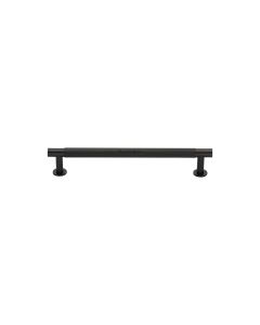 Heritage Brass Matt Bronze Partial Knurled Cabinet Pull Handle with Rose 16mm