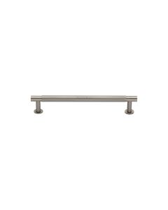 Heritage Brass Satin Nickel Partial Knurled Cabinet Pull Handle with Rose 16mm