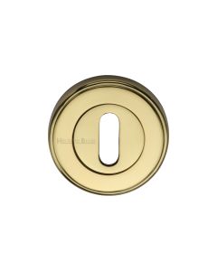 Polished Brass Standard Key Escutcheon Round - V5000
