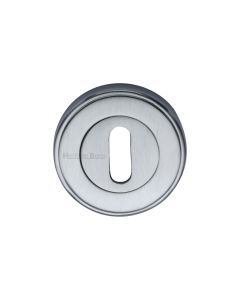 Satin Chrome Standard Key Escutcheon Round - V5000