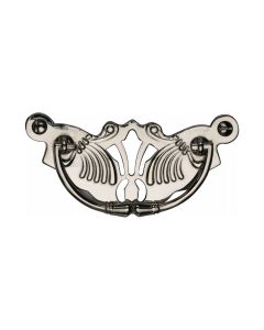 Heritage Brass Polished Nickel Finish Ornate Cabinet Drop Pull