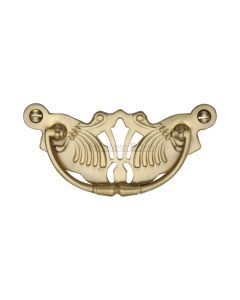 Heritage Brass Satin Brass Ornate Cabinet Drop Pull