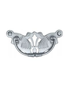 Heritage Brass Satin Chrome Ornate Cabinet Drop Pull
