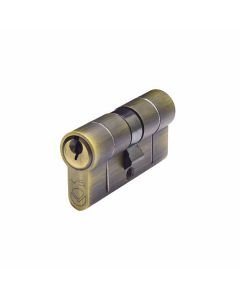 Antique Brass 90mm Euro Double Cylinder 45/45 - V5EP90DAB