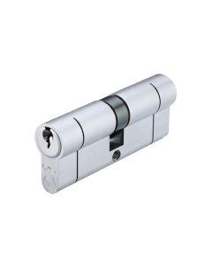 Satin Chrome 90mm Euro Double Cylinder 45/45 - V5EP90DSC