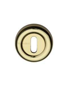 Polished Brass Standard Key Escutcheon Round - V6722