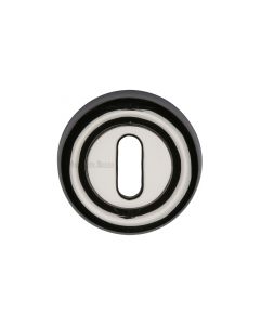 Polished Nickel Finish Standard Key Escutcheon Round - V6722