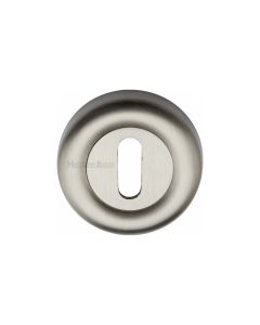 Satin Nickel Standard Key Escutcheon Round - V6722