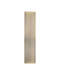 Heritage Brass Antique Brass Flat Fingerplate 350mm