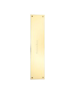 Heritage Brass Polished Brass Flat Fingerplate 350mm