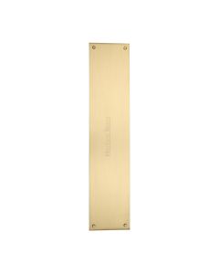 Heritage Brass Satin Brass Flat Fingerplate 350mm