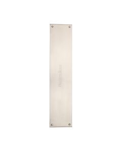 Heritage Brass Satin Nickel Flat Fingerplate 350mm