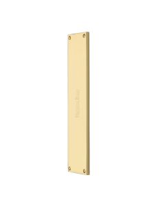 Heritage Brass Polished Brass Fingerplate - V741 8mm