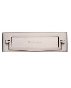 Heritage Brass Satin Nickel Postal Knocker Letterplate - 254 x 79mm