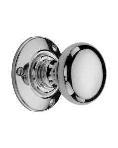 Heritage Brass Polished Chrome Chester Door Knob on Rose