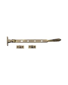 Heritage Brass Antique Brass Casement Reeded Window Stay - 254mm