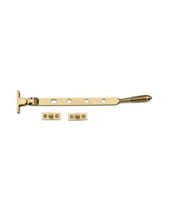 Heritage Brass Polished Brass Casement Reeded Window Stay - 254mm