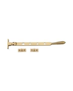 Heritage Brass Satin Brass Casement Reeded Window Stay - 254mm