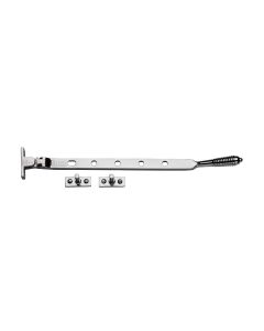 Heritage Brass Polished Chrome Casement Reeded Window Stay - 305mm