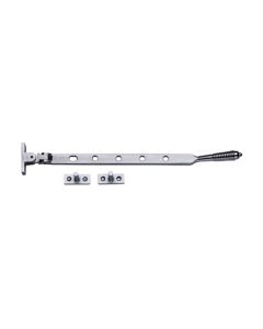 Heritage Brass Satin Chrome Casement Reeded Window Stay - 305mm