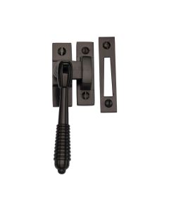 Heritage Brass Matt Bronze Mortice & Hook Plate Reeded Casement Fastener